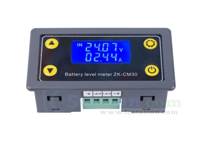 Coulometer Meter Lead-acid Battery Voltage Monitor, Battery Capacity Monitor 30A Charge/Discharge Controller 6V-60V LCD Display